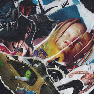 Travis Scott sleeveless t-shirt vintage rapper vest 00s hip-hop tank top in acid wash black