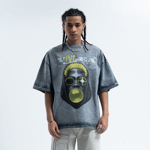 Dennis Rodman t-shirt psychedelic top basketball player tee in Black