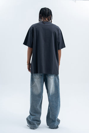 Y2k cartoon t-shirt kids slogan top retro anime tee in pink