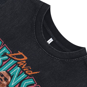David Robinson sleeveless t-shirt vintage basketball player vest 00s sports tank top in acid wash black