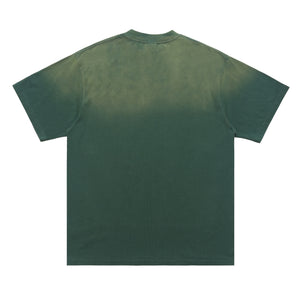 Horror cartoon t-shirt creepy anime top grunge retro tee in Green