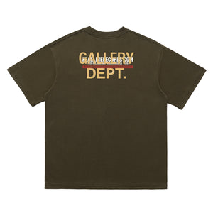 Punk rocker t-shirt retro band top in Brown