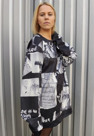 Pride sweatshirt LGBT support top grunge Gay jumper in black