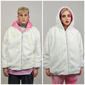 Fleece joggers off white ski fluffy pants faux fur trousers retro comfy overalls fuzzy bottoms golden festival set rave burning man outfit