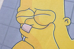 Vintage Bart Simpson t-shirt sad boy tee retro cartoon top in Beige