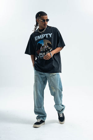 Y2K t-shirt yout print top 90s skater tee in grey