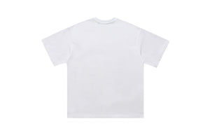 Angel devil t-shirt funny religion top retro cartoon tee in white