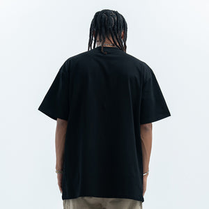 Fast food t-shirt burger print top 90s tee in black