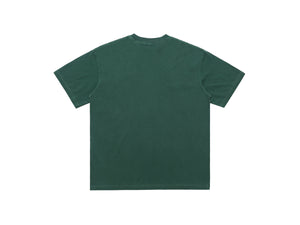 Psychedelic slogan t-shirt retro slogan top human print tee in orange