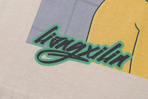 Vintage Bart Simpson t-shirt sad boy tee retro cartoon top in Beige