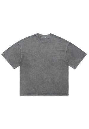 American baseball t-shirt duck cartoon tee sports top grey