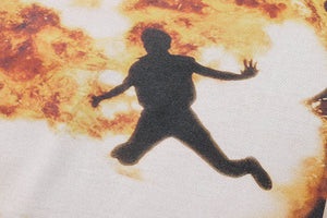 Explosion t-shirt flame tee grunge y2k top ingery