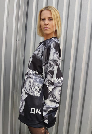 Pride sweatshirt LGBT support top grunge Gay jumper in black