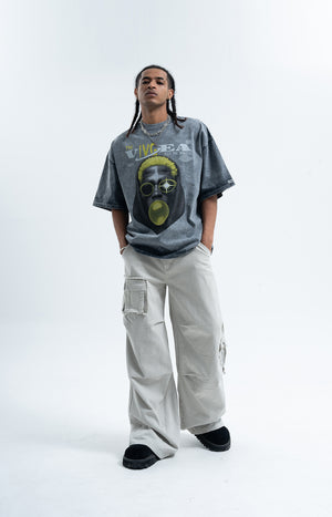 Dennis Rodman t-shirt psychedelic top basketball player tee in Black