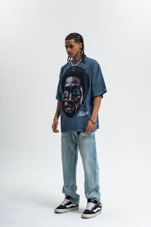 Vintage Kendrick Lamar t-shirt hip-hop top gangster tee in grey