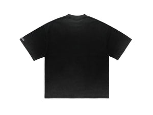 Motivational t-shirt retro grunge top old slogan tee in black