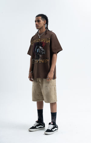 Cyberpunk t-shirt grunge raver tee virtual reality top in black