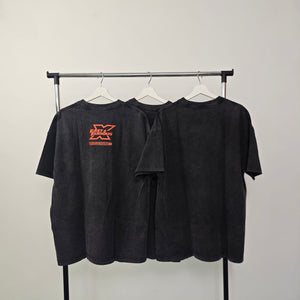 SAVAGE WORD PRINT vintage wash t-shirt sample sale 3 for 2