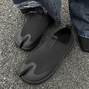 Tabi running shoes black casual style split toe loafers summer outdoor mules