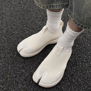 Tabi running shoes black casual style split toe loafers summer outdoor mules