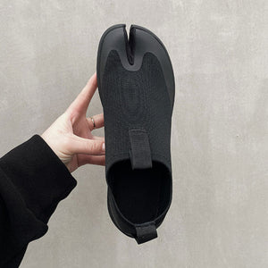 Tabi running shoes black casual style split toe loafers summer outdoor mules