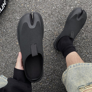 Slip on Tabi shoes cream split toe casual trainers camel toe sneakers trendy loafers