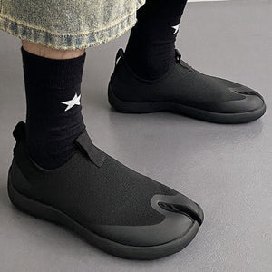 Tabi running shoes black casual style split toe loafers summer outdoor mules