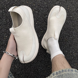 Tabi running shoes black casual style split toe loafers summer outdoor mules