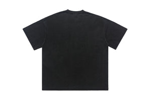 Vintage rapper t-shirt retro hip-hop top gangster tee in black