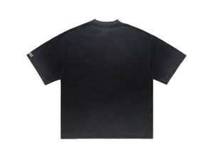 Creepy mask t-shirt scary movie top horror tee retro jumper in grey