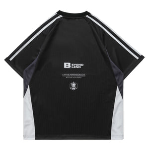 Retro racing t-shirts motorsports top y2k racing tee in white