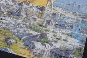 Sad emoji t-shirt hunter smile print tee funny y2k top in grey