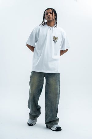 Money print t-shirt dollar sign tee hip-hop top rapper jumper black