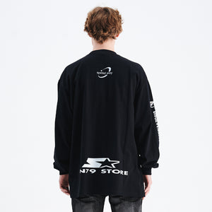 Motorsports jumper long sleeve racing jumper thin sports t-shirt in black