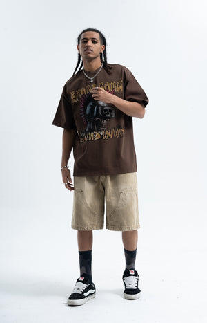 Cyberpunk t-shirt grunge raver tee virtual reality top in black