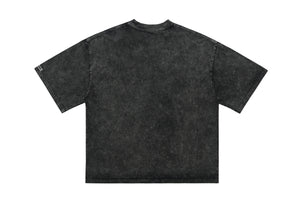 Creepy t-shirt brain slogan tee grunge top in Blue