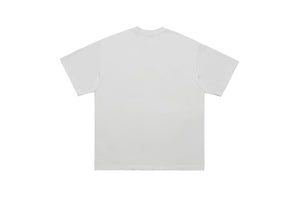 Psychedelic t-shirt graffiti top raver tee grunge jumper in white