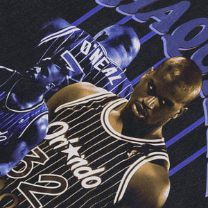 Shaquille sleeveless t-shirt vintage basketball player vest sports tank top in acid wash black