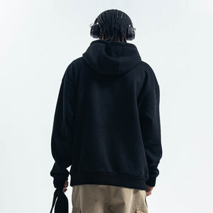 Dream boy slogan hoodie mountain print pullover retro landcape poster jumper in brown