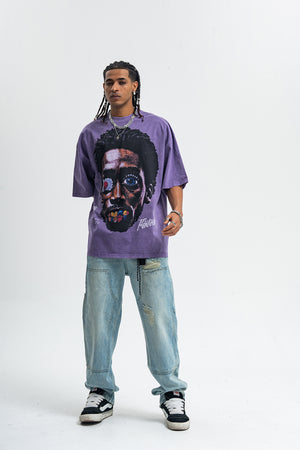 Vintage Kendrick Lamar t-shirt hip-hop top gangster tee in grey