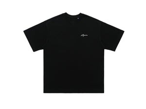 Motivational t-shirt dont give up slogan top retro tee in blue