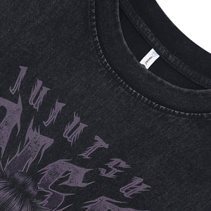 Jujutsu vintage sleeveless t-shirt old anime surfer vest retro cartoon tank top in acid wash black