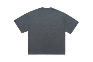 Hippie t-shirt 90s graffiti top motivational slogan tee in grey