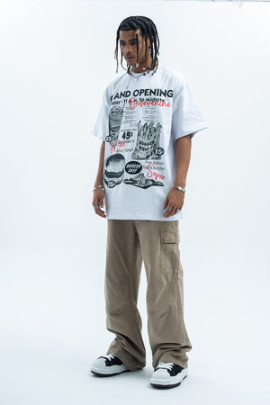 Fast food t-shirt burger print top 90s tee in black