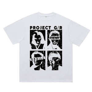 Creepy t-shirt Gothic family top scary tee in black