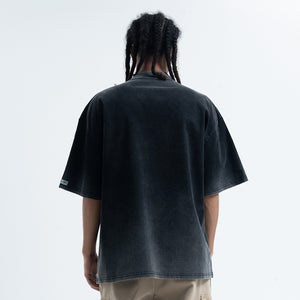 00s t-shirt skater top grunge hip-hop tee in black