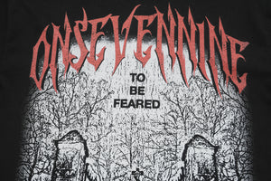 Cemetery t-shirt creepy gothic top horror tee in black