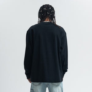 Magician slogan jumper long sleeve singer t-shirt rocker top in white