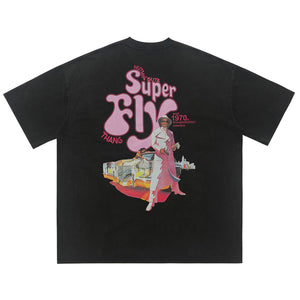 Retro Snoop dogg t-shirt 70s style hip-hop tee grunge top in black