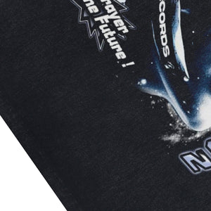 Cyberpunk sleeveless t-shirt vintage slogan vest hellstar tank top in acid wash black